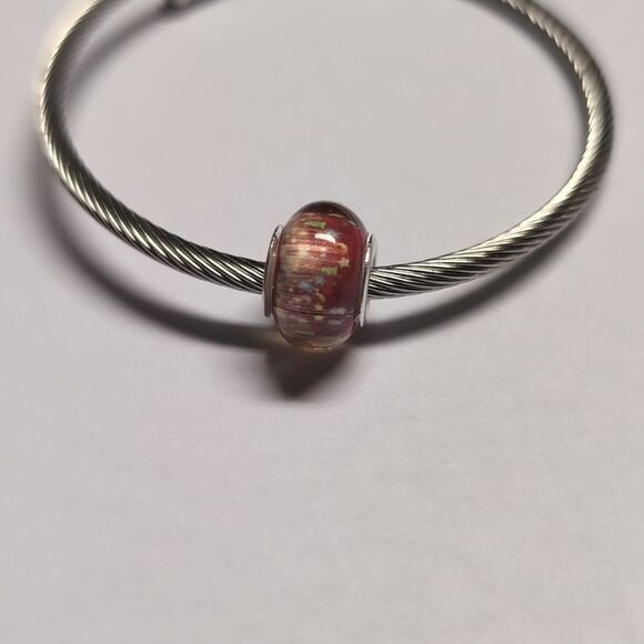 Silver Christmas Charm for Pandora Style Bracelet - Picture 4 of 5